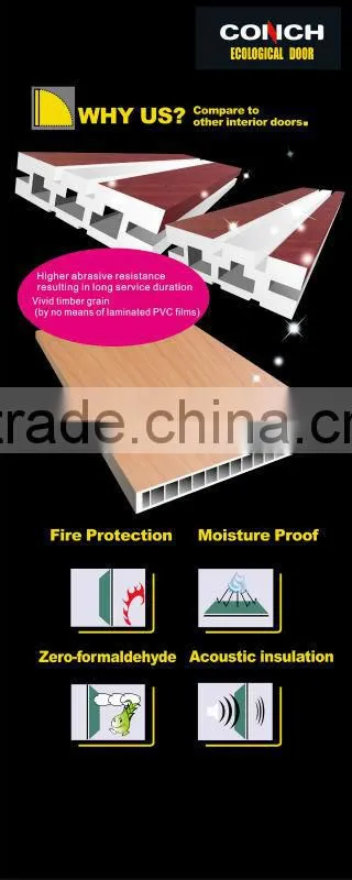 Conch PVC foam door
