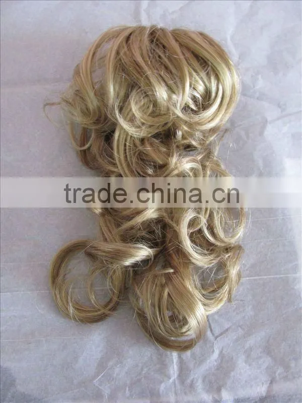cheap body wave plastic clip in hair extension