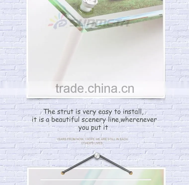 hot sale sunmeta sublimation glass photo frame with display stand BL-08