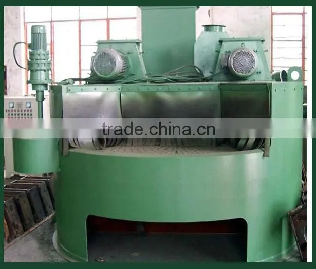 Q35 turntable shot blasting machine for flat work parts