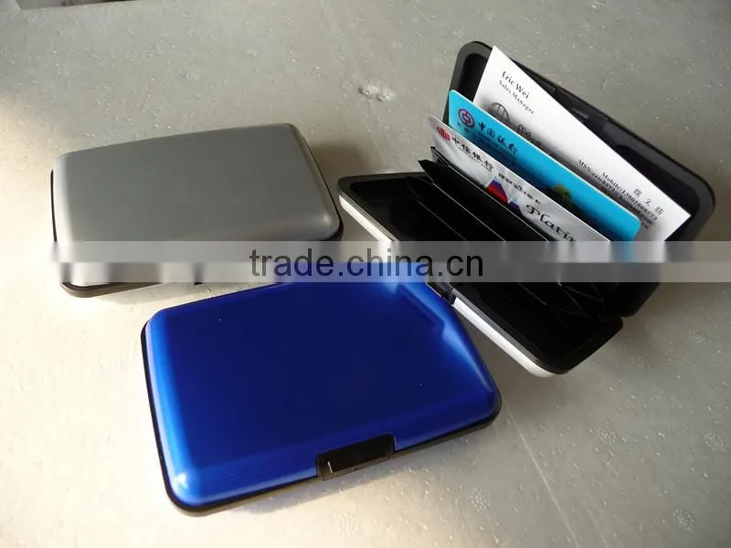 New design colorful cheap and good quality aluminum wallet