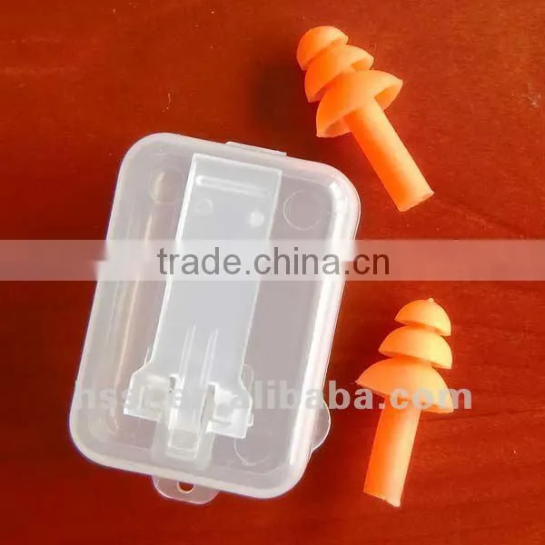 Brand silicone ear plugs SNR:27db silicone ear plugs with string polyurethane material ear plug stop noise silicon ear plug