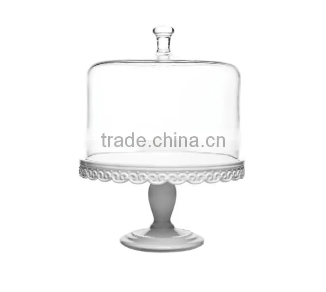 Clear Wedding Glass Cake Stand