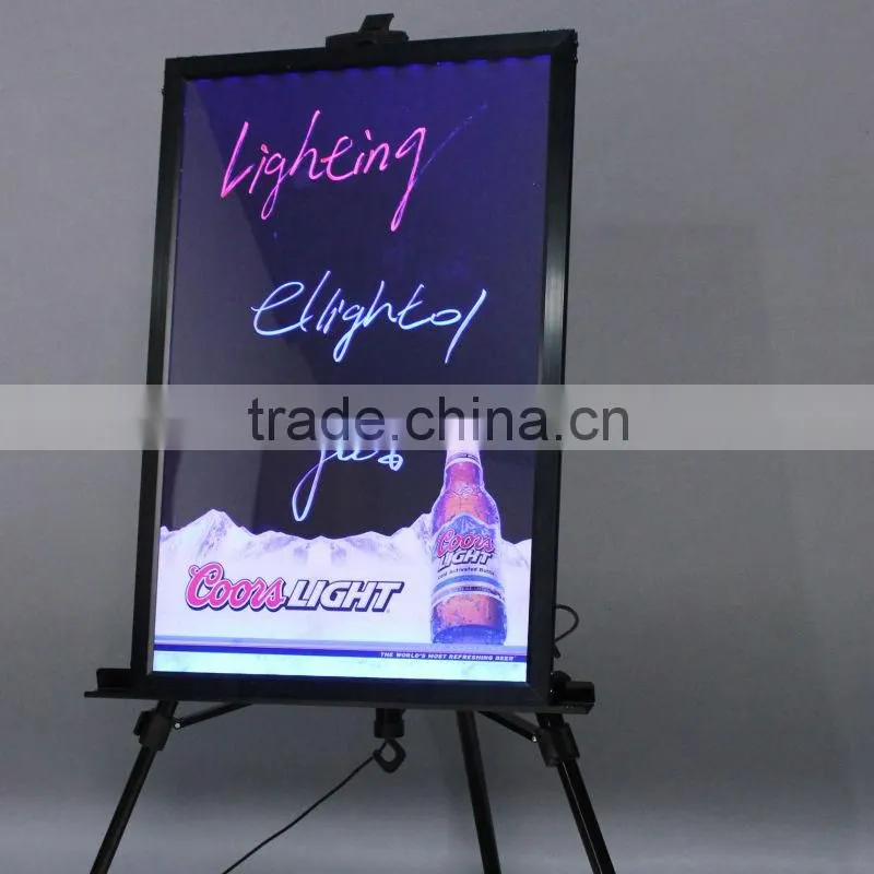 Mirror led writing board with high brightness wholesale