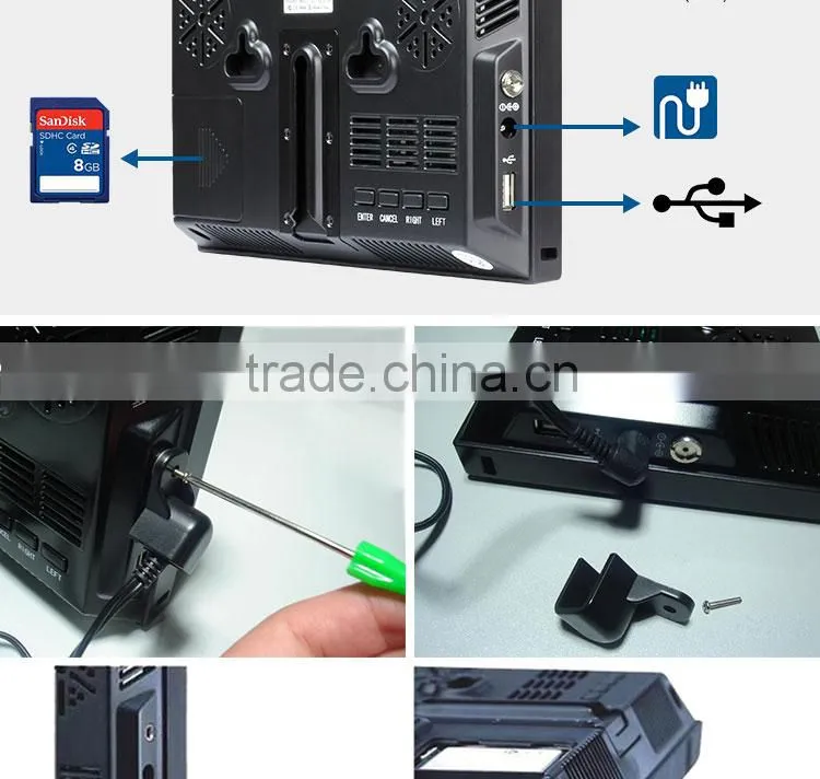 Flintstone 7 inch AD736WPT shenzhen lcd display touch,lcd ad player,monitor touch screen