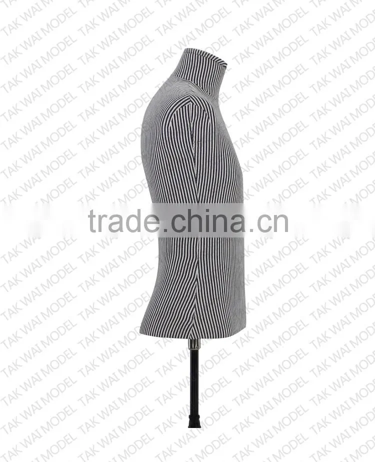 High quality mle upper half body model fiberglass display mannequins