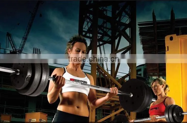 Hot selling Weight lifting Durable Crossfit rubber barbell plate