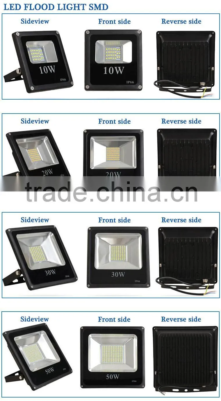 High lumen bridgelux cob waterproof outdoor ip65 50w led flood light