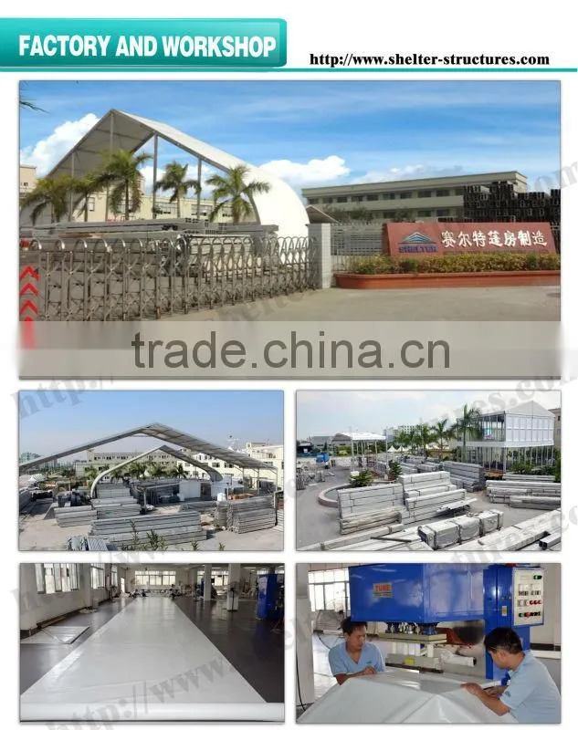 White ABS Solid Wall Event Tent With Wooden Floor For Outdoor Usage