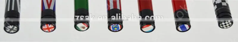 12cm Universal Coper+ABS Plastic Car Antenna National Flag, Car Radio Antenna
