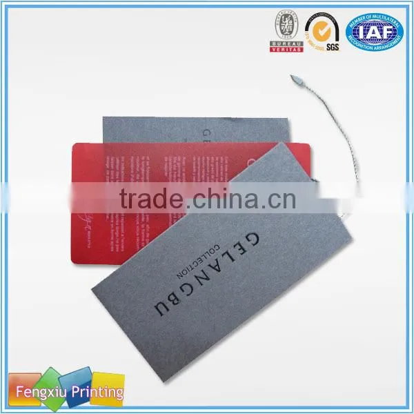 Custom Printed Cheap Cotton Garment Warning Label