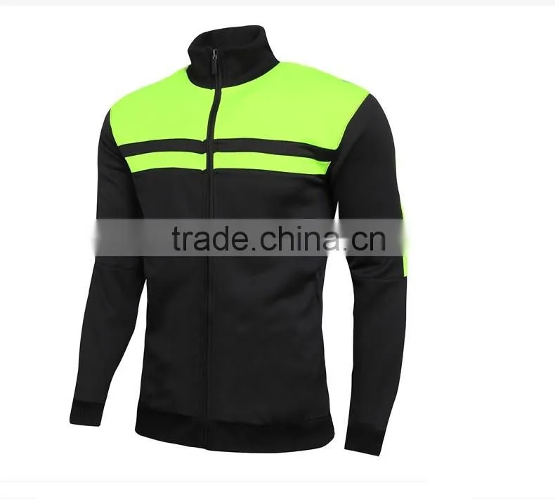 2016 newest cheap high quality hot sell black yellow track jacket