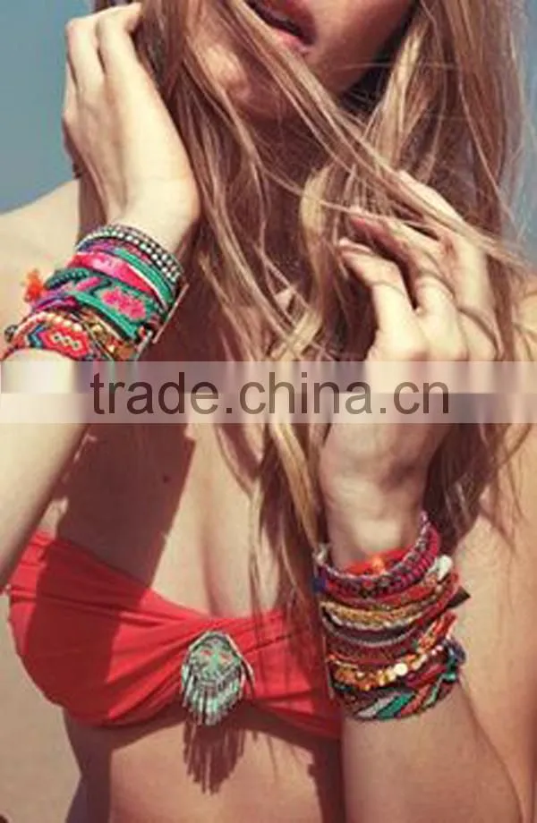 Fabric manufacturer production grey fabric and festival fabric wristbands