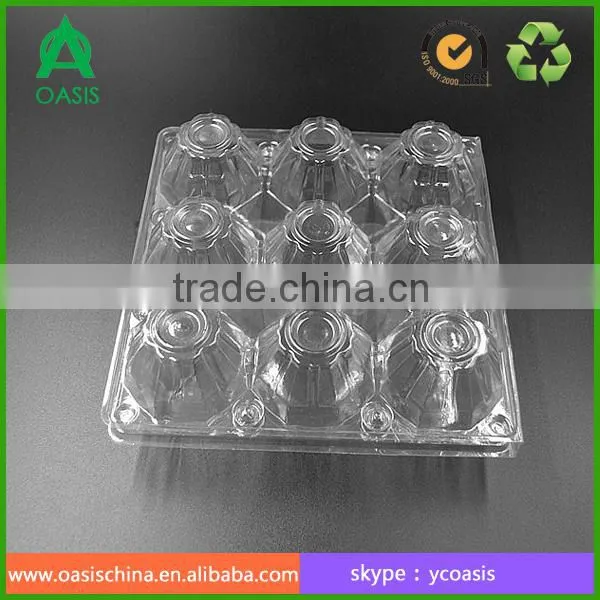 round 5 hole Plastic disposable egg tray