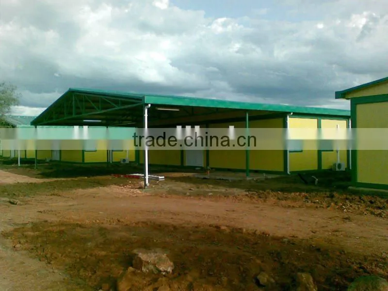 Africa project prefab camp house