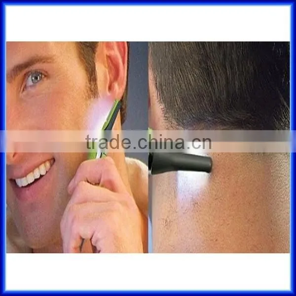 Multifuction 2 in 1 pocket size travel nose hair trimmer, personal care stainless steel blade ear and facial hair trimmer
