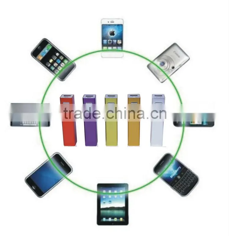 SPB9007 2600mAh emergency power bank for mobile phone, ipad, mp3,etc
