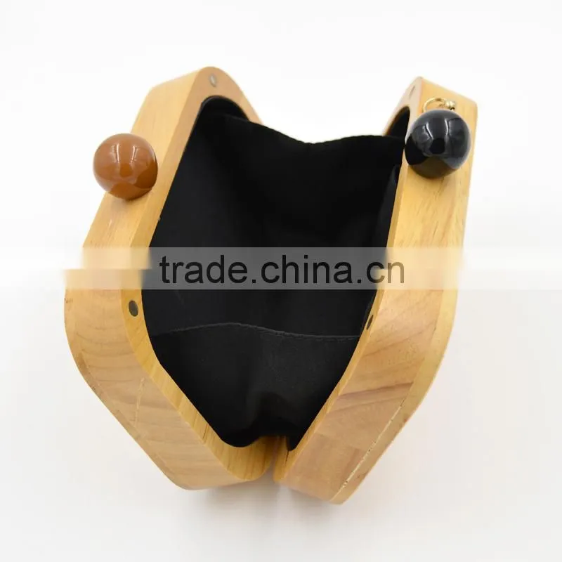 Acrylic Clutch Bag Designer Handbag Factory Custom Banquet Formal Dress Box Evening Wood Bag