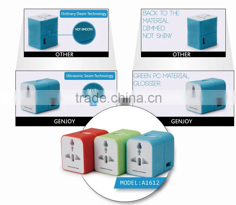 Universal Travel Adapter with USB Port Charger