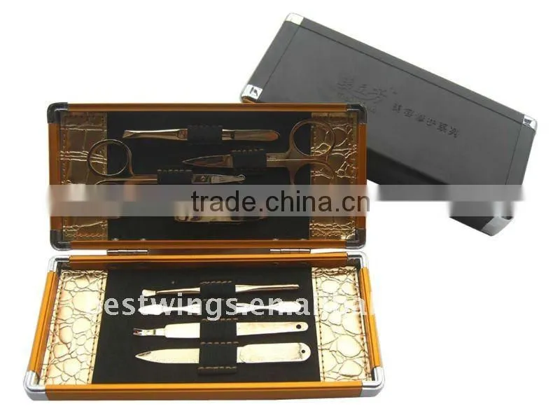 High Class Gold Plating Manicure Sets/Gift Sets