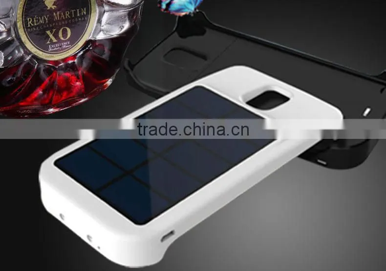 Private model solar battery case for Sam sung S5, portable wireless power bank, high quality wireless charger with custom logo