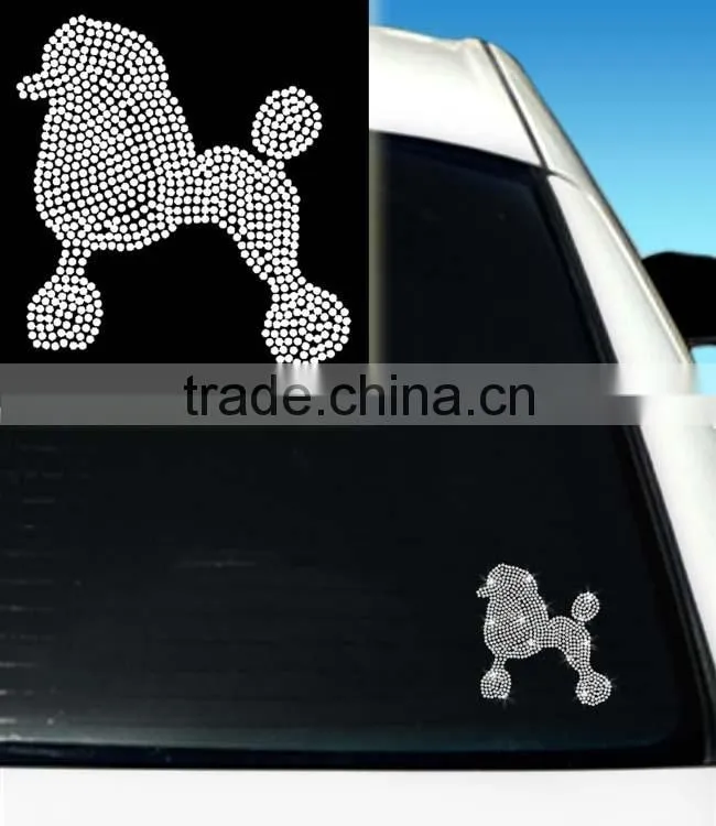 Amazing Dog Design Hotfix Crystal Diy Clear Stickers