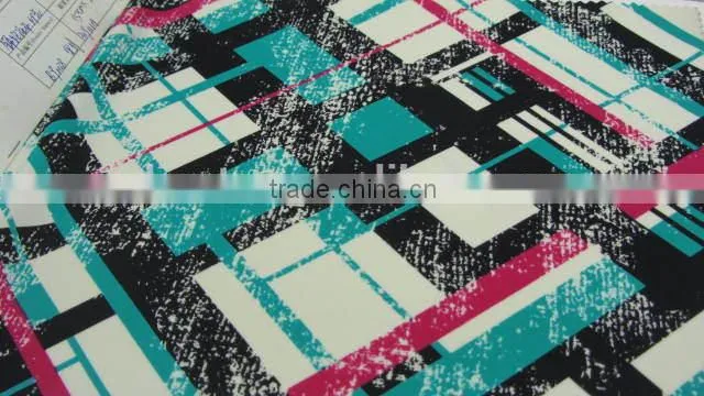 green square Spandex print nylon fabric for beach chair