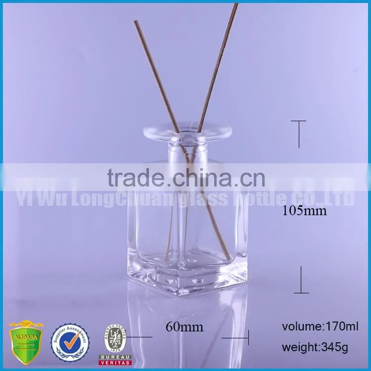 80ml square shaped frosted bottle for essence oil aromatherapy reed diffuser glass bottle for decorative