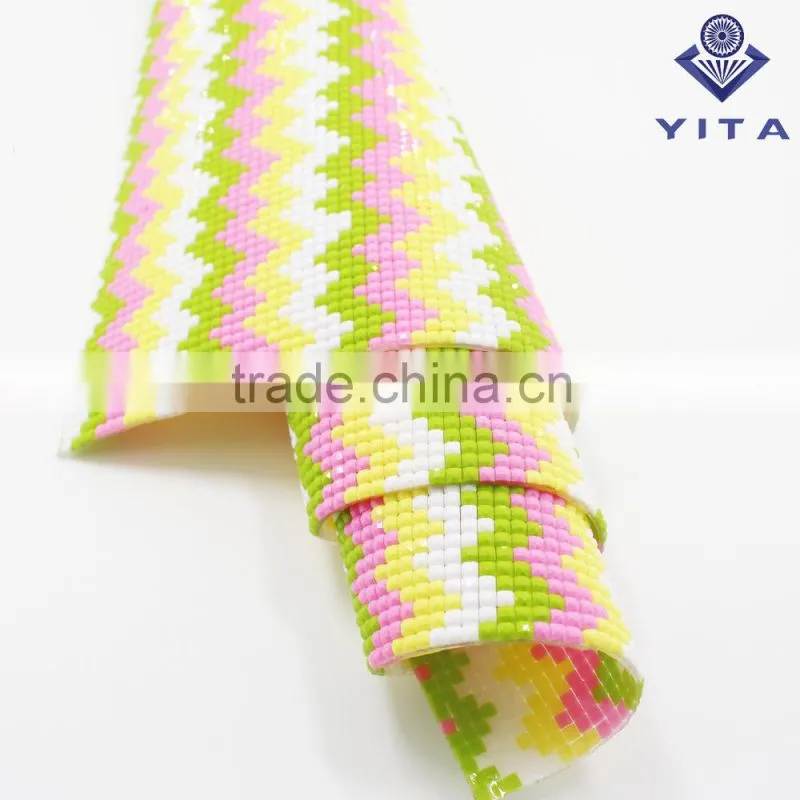 glue back crystal hot fix rhinestone mesh sheet trimming for shoe and cloth