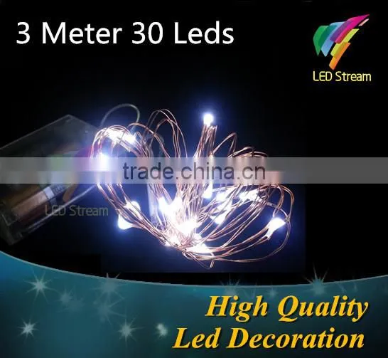 30Leds Battery Operated String lights 10FT led christmas light