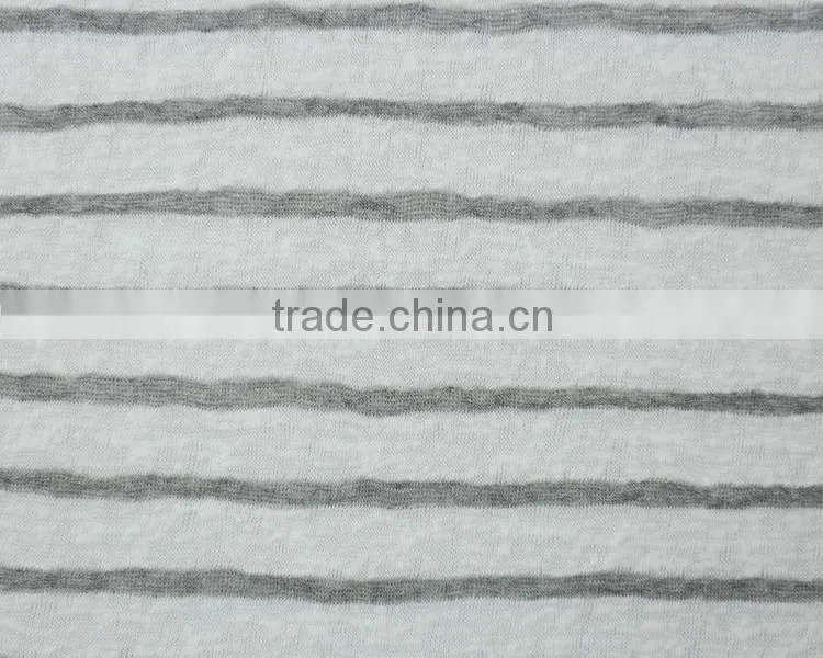 Jiufan Textile 2015 Hot Sale Hacci Polyester Rayon Fabric For Garment