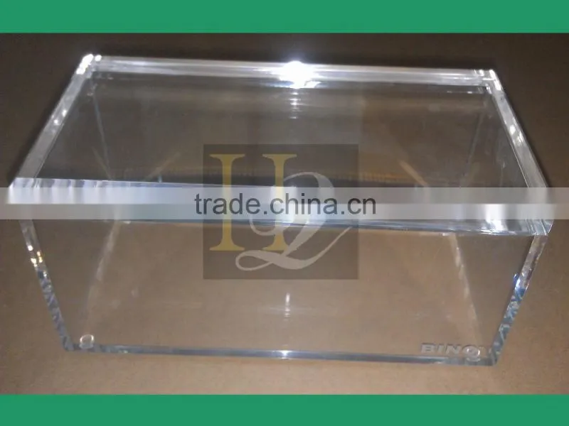 High quality customized size acrylic display box with lid
