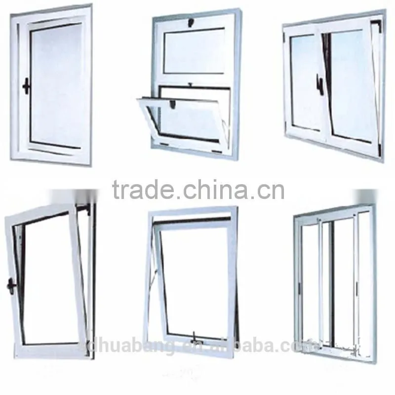 extrusion pvc profiles door sash in plastic windows and doors