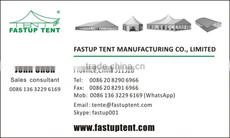White pvc wall or glass wall hexagon pagoda tent with diameter from 6m to 12m