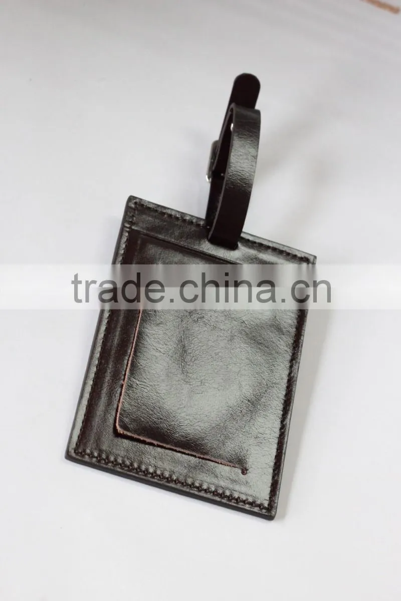 creative leather passport holder gift set with leather wallet leather luggage tag in gift box