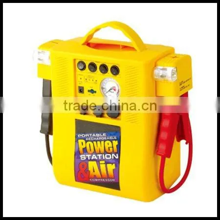 12V Emergency jump starter with air compressor