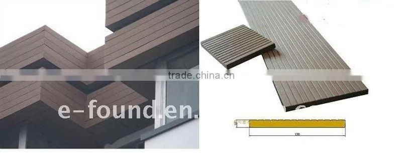YC-WPC02 WPC wood plastic composite decking