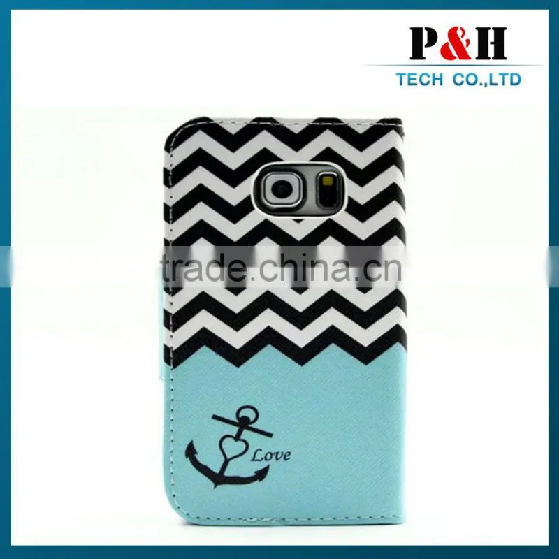Number one design leather case for samsung s6