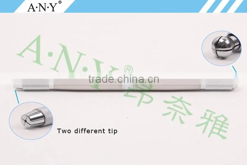 ANY Three Use Metal Handle Permanent Makeup Embroidery Manual Tattoo Eyebrow Pen