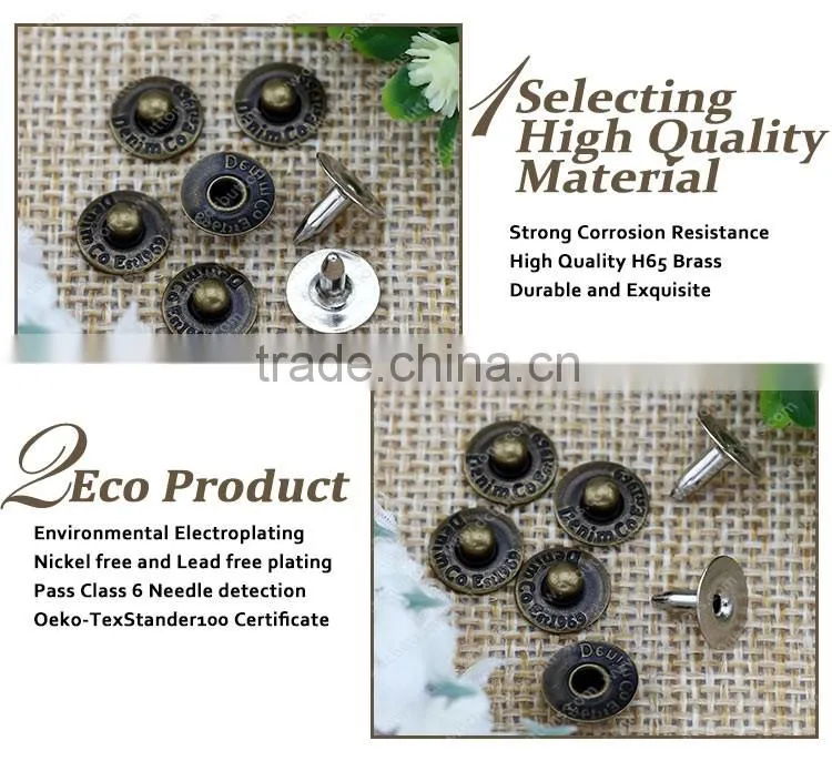 Metal Rivets Jeans Rivets for Garment,Rivets for Shoe Repair