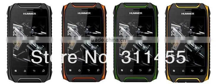 Original Hummer H1 GPS rugged Android ip67 Waterproof cell phone Dustproof shockproof Russian Hebrew Polish Turkey