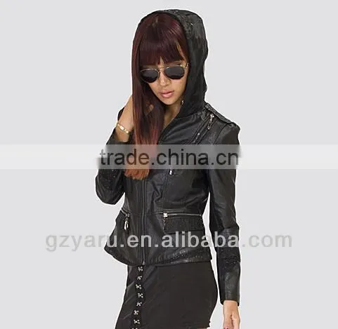 Feminine Jacket Synthetic Leather Jackets