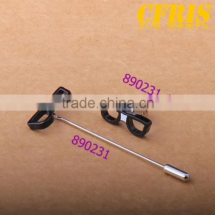 Custom classical cap lapel pin glasses lapel pin mustache lapel pin set