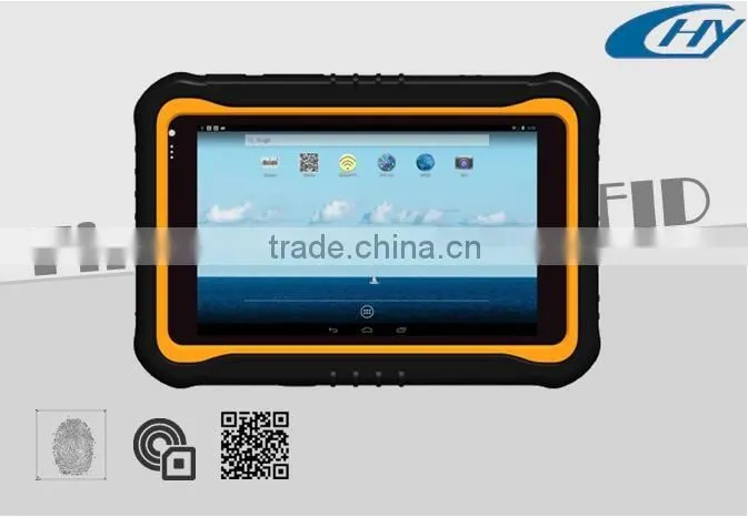 Leading UHF Batch Reading 7 inch Rugged Fingerprint Barcode Android Tablet with RFID Reader
