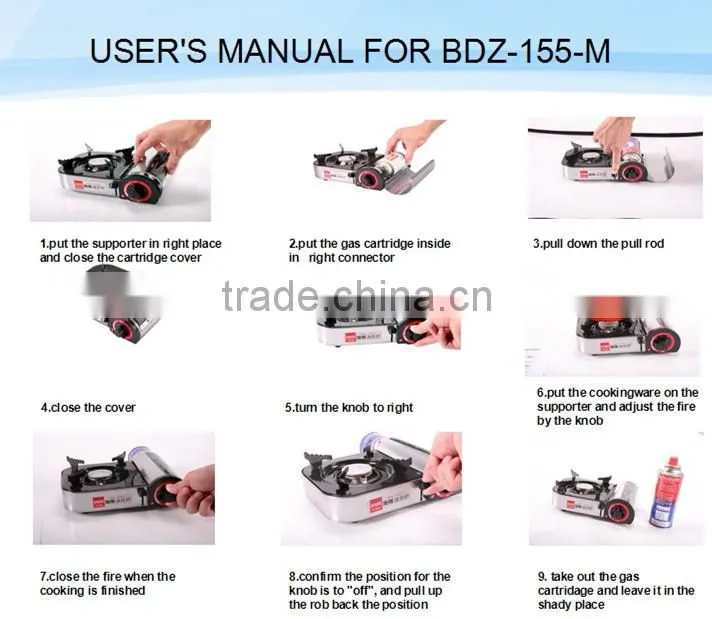 CE/ CSA/ AGA approved factory supply gas stove cookware