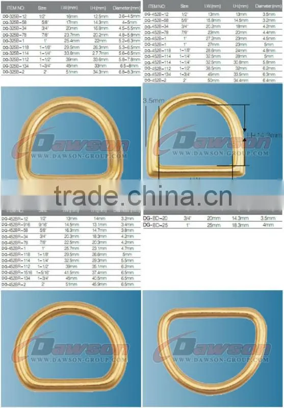Solid Brass D Ring