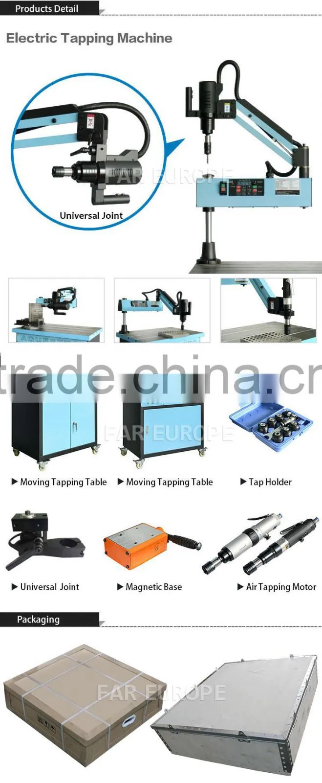 Tapping from M4-M24,Powerful electric tapping machine