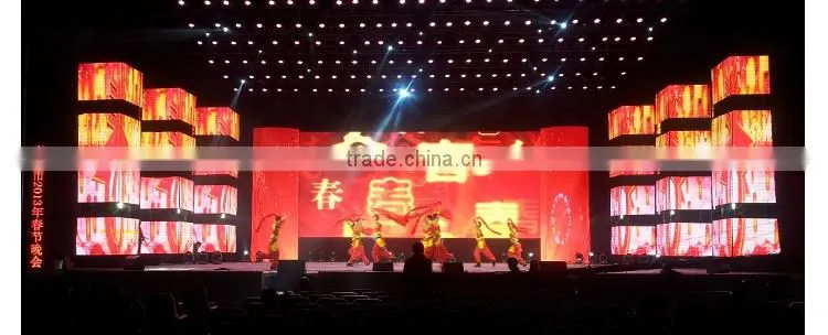 Outdoor led advertising display screen cheap price/flexible led screen for stage back light