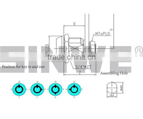 Arcade Machine Cash Door Tool Box Tubular Cam Lock