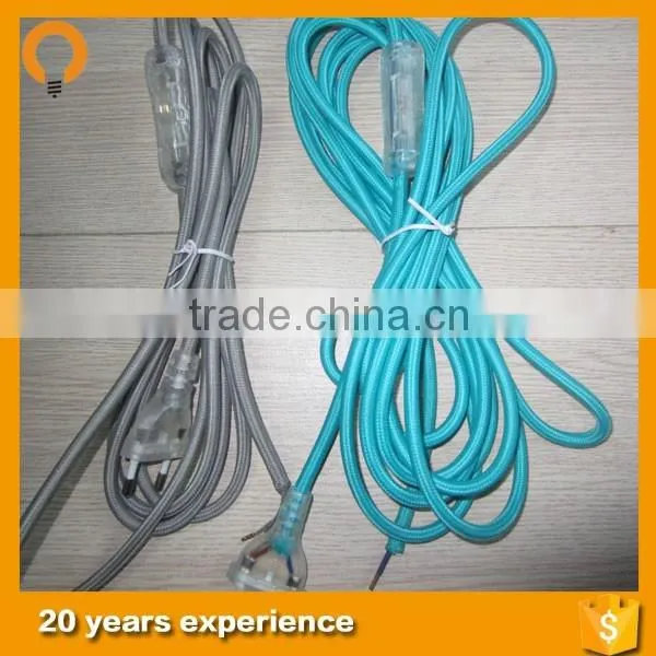 Plastic wire lamp holder,switch,european plug adaptor European plug line